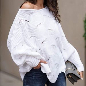 White Knit Sweater